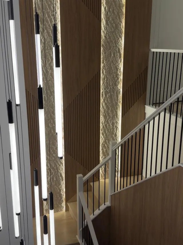 The Stone & Slat Stairwell